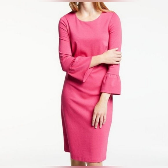 Boden Lavinia Ponte Pink Dress Size 6 - Picture 2 of 8
